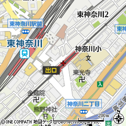 神奈川県横浜市神奈川区周辺の地図