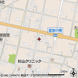 岐阜県加茂郡富加町羽生1489-7周辺の地図