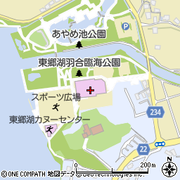 鳥取県立東郷湖羽合臨海公園あやめ池スポーツセンター周辺の地図