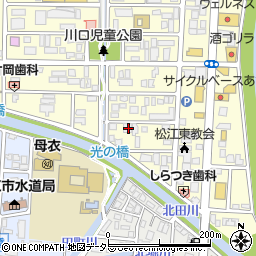 島根県松江市学園1丁目14-7周辺の地図