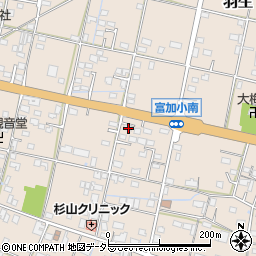 岐阜県加茂郡富加町羽生1490-5周辺の地図