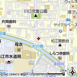 島根県松江市学園1丁目14-3周辺の地図