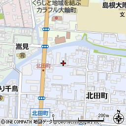 島根県松江市北田町67-14周辺の地図