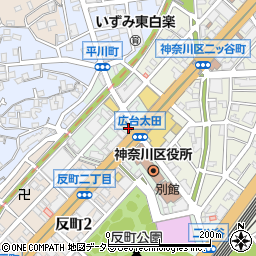 リパーク横浜広台太田町第２駐車場周辺の地図