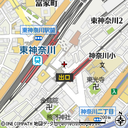 カドクラ商店 東神奈川店周辺の地図