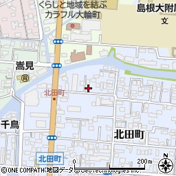 島根県松江市北田町67周辺の地図