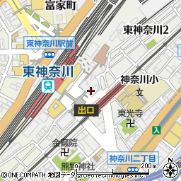 文次郎 東神奈川店周辺の地図