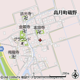 滋賀県長浜市高月町磯野周辺の地図