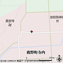 鳥取県鳥取市鹿野町寺内182周辺の地図