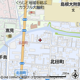島根県松江市北田町68周辺の地図