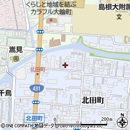 島根県松江市北田町68周辺の地図