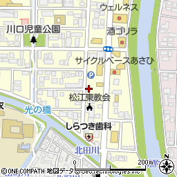 島根県松江市学園1丁目16-41周辺の地図