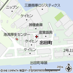 早川運輸　出田町保税蔵置場周辺の地図