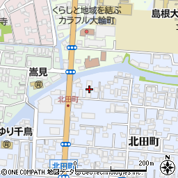 島根県松江市北田町65周辺の地図