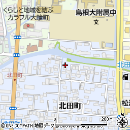 島根県松江市北田町72周辺の地図