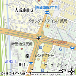 吉成周辺の地図