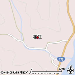 京都府舞鶴市和江周辺の地図