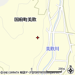 鳥取県鳥取市国府町美歎周辺の地図
