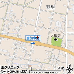岐阜県加茂郡富加町羽生1290周辺の地図