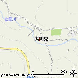 山梨県富士吉田市大明見周辺の地図