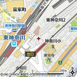 パークジャパン東神奈川第１駐車場周辺の地図