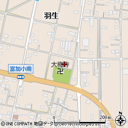 岐阜県加茂郡富加町羽生1279-1周辺の地図