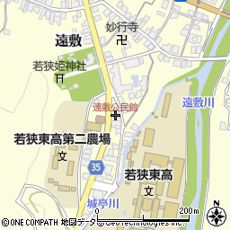 遠敷公民館周辺の地図
