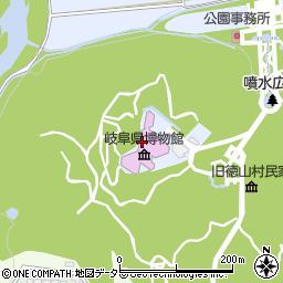 岐阜県博物館周辺の地図