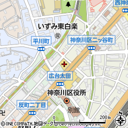 ウエインズトヨタ神奈川ＷＥＩＮＳ　Ｕ－Ｃａｒ東神奈川周辺の地図