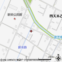 千葉県大網白里市四天木958-1周辺の地図