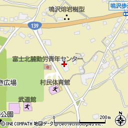 鳴沢村農協　樹型の里周辺の地図