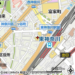 日本調剤東神奈川薬局周辺の地図
