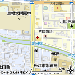 島根県松江市学園1丁目1周辺の地図