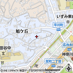 神奈川県横浜市神奈川区旭ケ丘周辺の地図