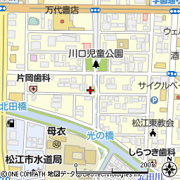 島根県松江市学園1丁目4-27周辺の地図