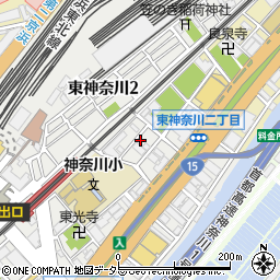 ＮＰＣ２４Ｈ東神奈川パーキング周辺の地図