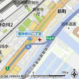 神奈川県横浜市神奈川区新町6-1周辺の地図
