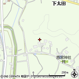 千葉県茂原市下太田周辺の地図