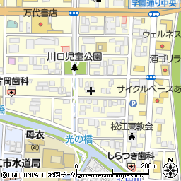 島根県松江市学園1丁目12-35周辺の地図