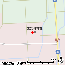 加知弥神社周辺の地図