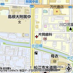 島根県松江市学園1丁目1-8周辺の地図