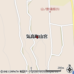 鳥取県鳥取市気高町山宮周辺の地図