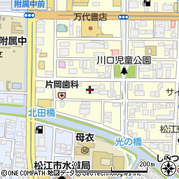 島根県松江市学園1丁目4周辺の地図