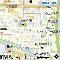 島根県松江市学園1丁目12-11周辺の地図