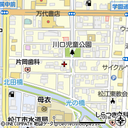 島根県松江市学園1丁目4-21周辺の地図