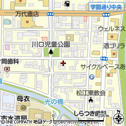 島根県松江市学園1丁目12-10周辺の地図