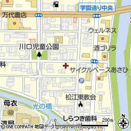 島根県松江市学園1丁目12-15周辺の地図
