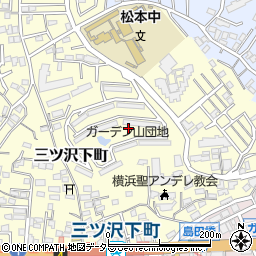 神奈川県横浜市神奈川区三ツ沢下町周辺の地図
