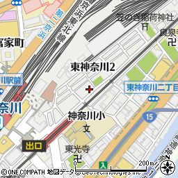 神奈川県横浜市神奈川区東神奈川周辺の地図