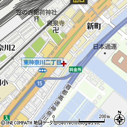 神奈川県横浜市神奈川区新町6-4周辺の地図